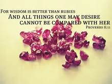 Prov 8 wisdom better than rubies
