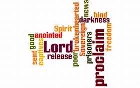 Isa 61-1 freedom, liberty word cloud