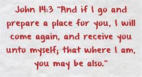 John 14-3 prepare a place, words