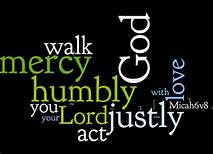 Micah 6-8 word cloud