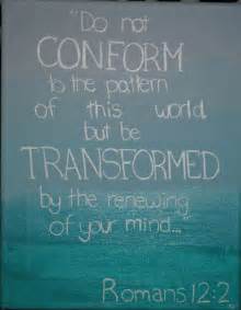 Rom 12-2 be transformed, words