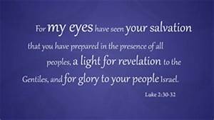 Luke 2-30 Simeon words