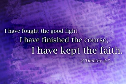 2 Tim 4-7 kept faith, purple