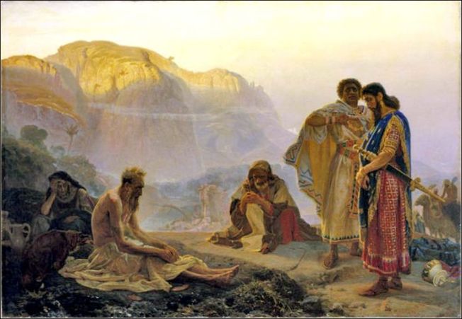 Job and his friends - Ilya Repin, 1869