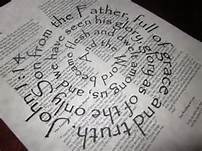 John 1-14 word made flesh, circle