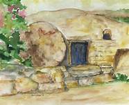 Jesus and empty tomb